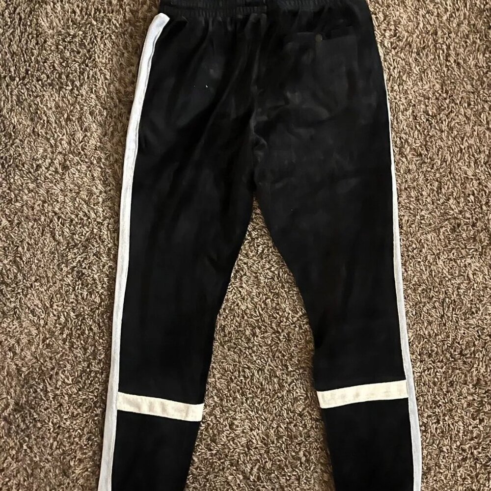 Fila Men's Velour Sweatsuit Tracksuit Black Velvet Set Size 2XL NWT - Picture 10 of 13